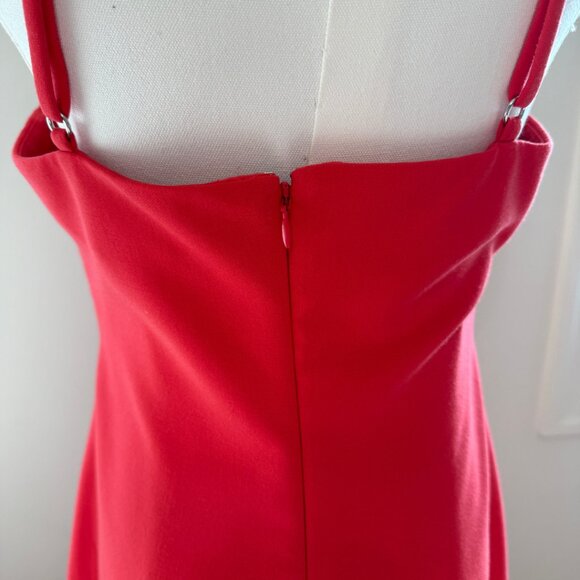 LIKELY - Midi Length Coral Dress - Size 6 - Picture 4 of 6
